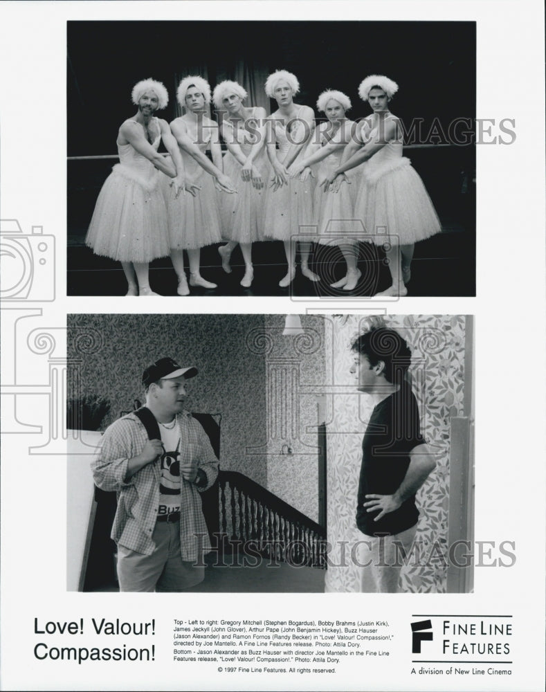 1997 Press Photo Director Joe Mantello On Set Of &quot;Love! Valour! Compassion!&quot; - Historic Images