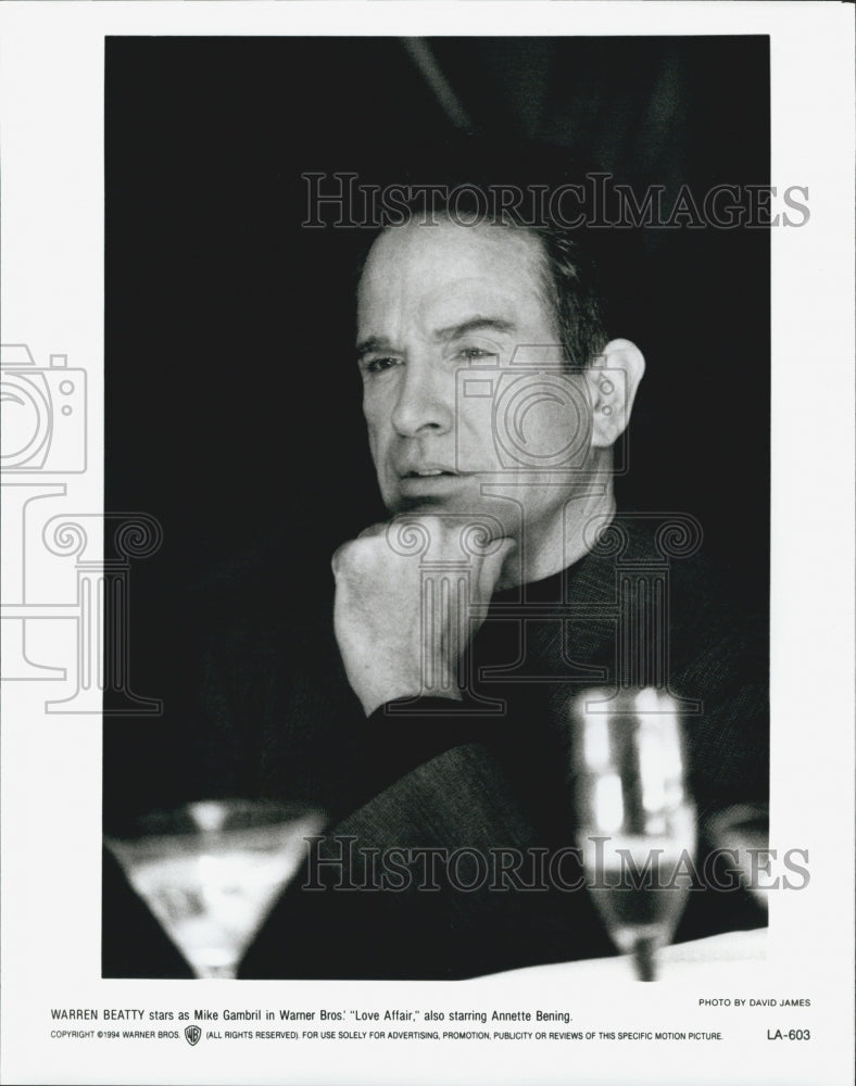 1994 Press Photo Warren Beatty in "Love Affair" - Historic Images