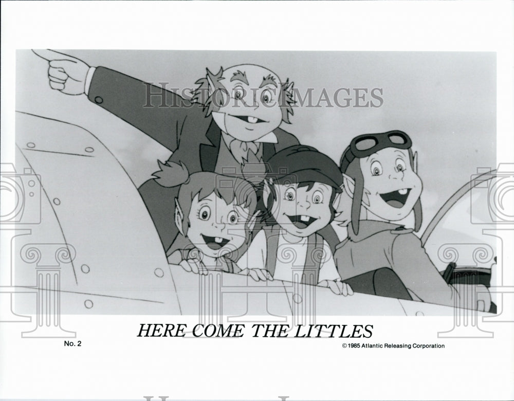 1985 Press Photo Scene from "Here Come the Littles" Animated Film - Historic Images