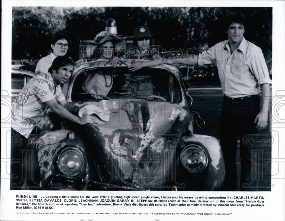 1980 Press Photo scene from the film Herbie Goes Bananas - Historic Images