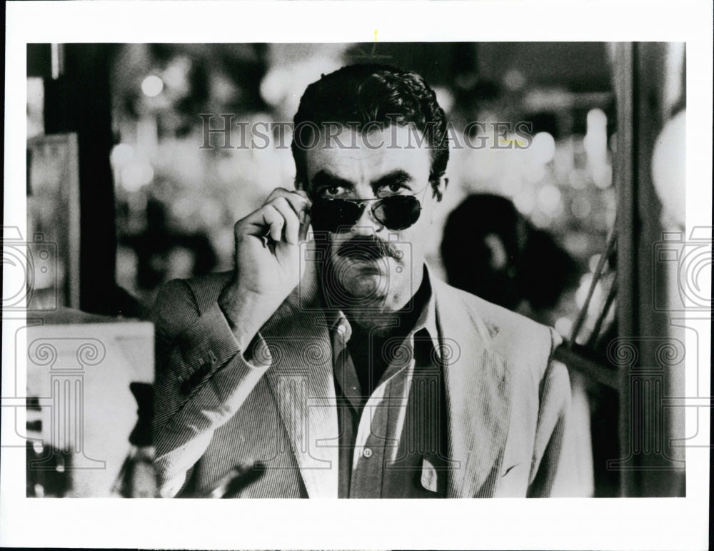 1991 Press Photo Actor Tom Selleck in "Her Alibi" Film - Historic Images