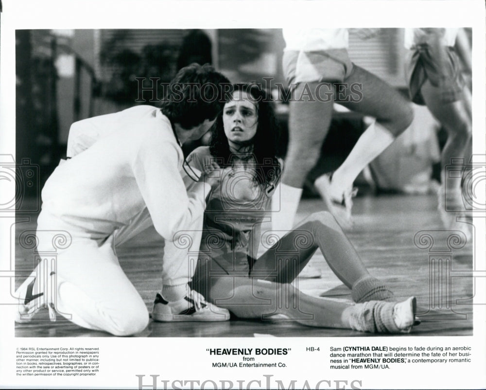 1984 Press Photo Actress Cynthia Dale Portrays Dancer In Movie "Heavenly Bodies" - Historic Images