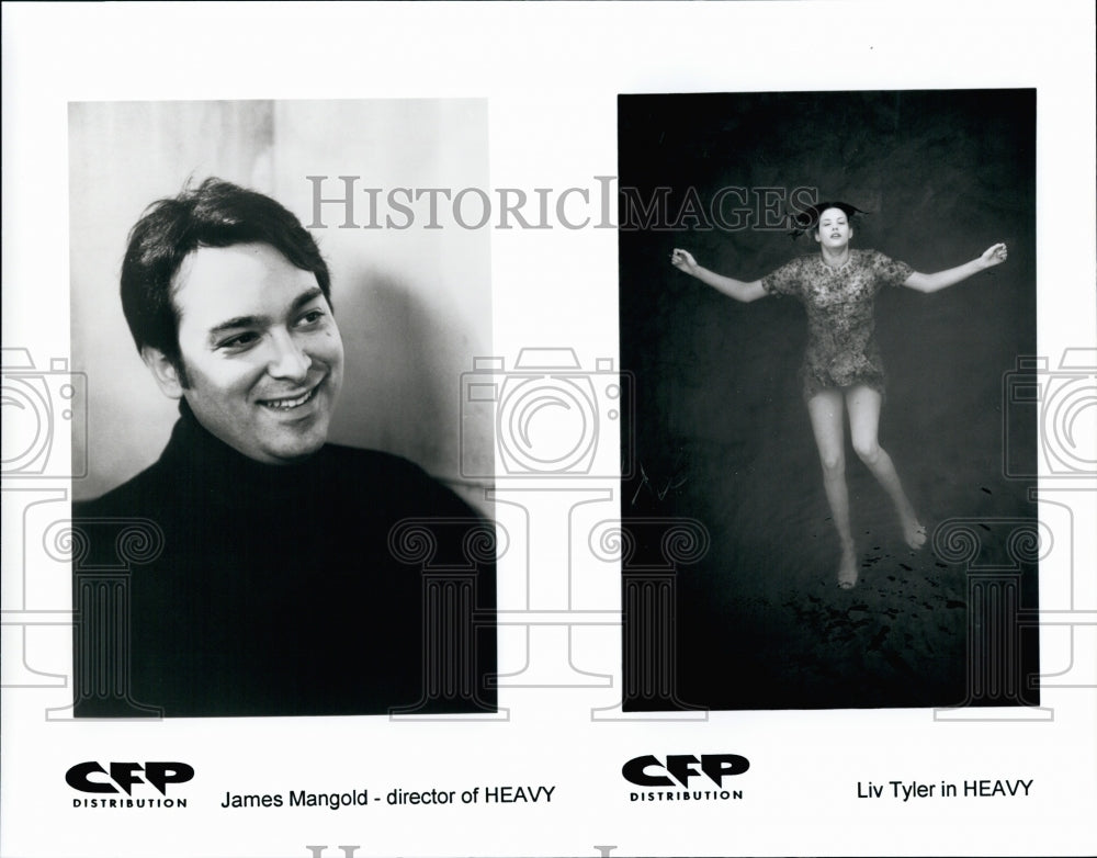 1995 Press Photo director James Mangold and actress Liv Tyler of film Heavy - Historic Images