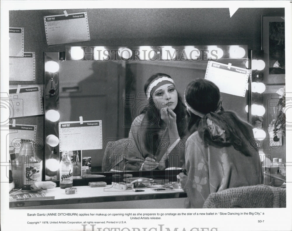 1978 Press Photo Actress Anne Ditchburn In Movie &quot;Slow Dancing In The Big City&quot; - Historic Images