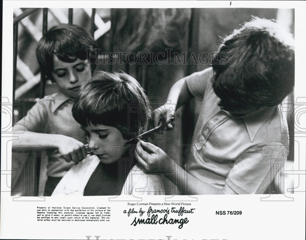 Press Photo Actors Appear In Francois Truffaut Movie &quot;Small Change&quot; - DFPG58143 - Historic Images