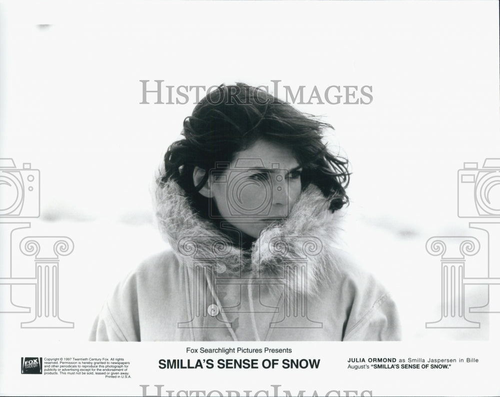 1997 Press Photo Julia Ormond in the film &quot;Smilla&#39;s Sense of Snow&quot; - Historic Images