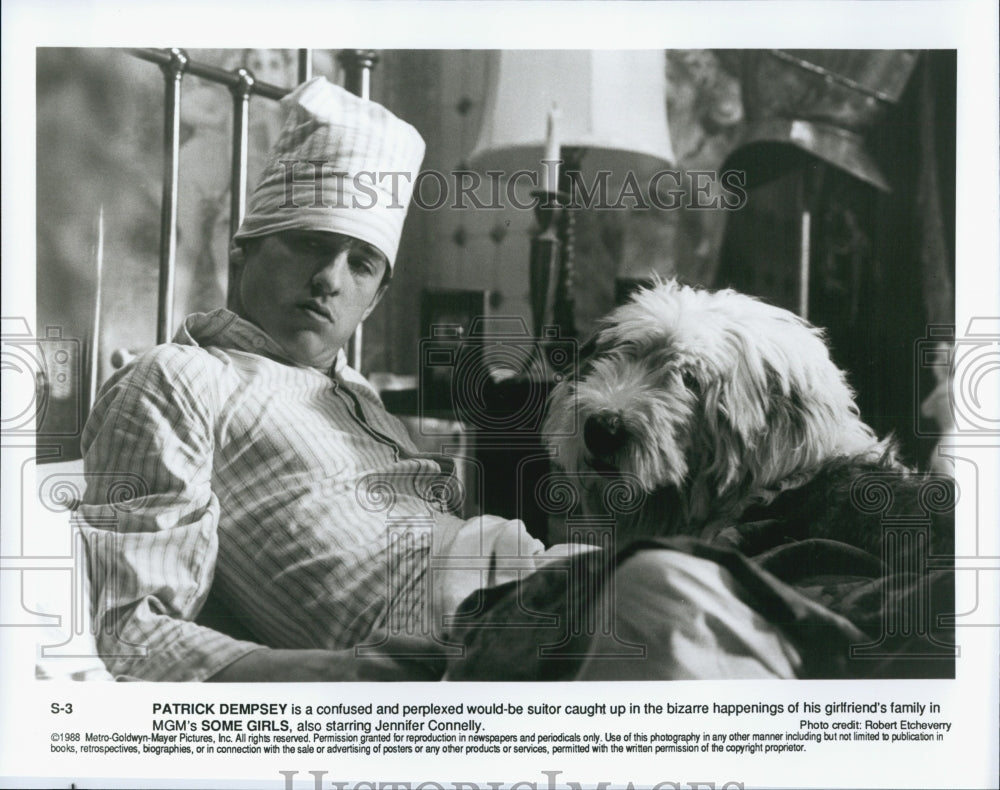 1988 Press Photo Actor Patrick Dempsey In Movie &quot;Some Girls&quot; - Historic Images