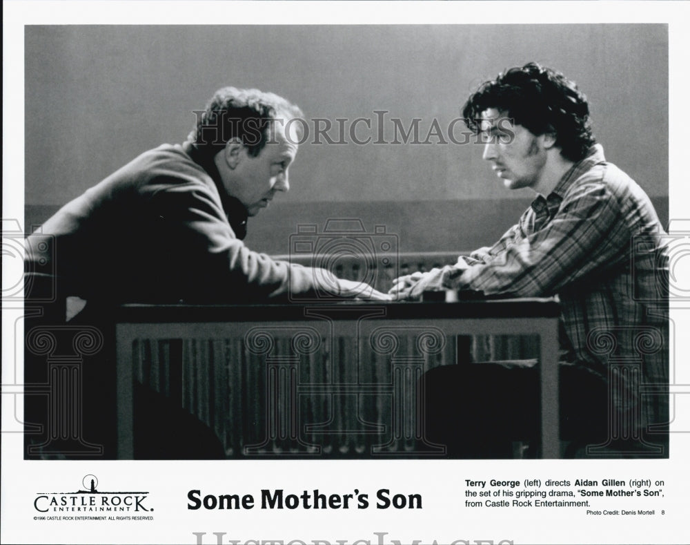 1996 Press Photo Actors Terry George Aidan Gillen In Some Mother's Son - Historic Images