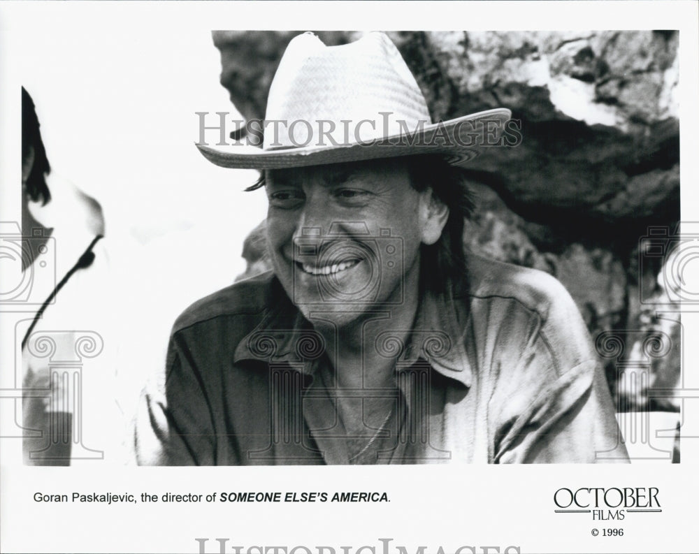 1996 Press Photo Goran Paskaljevic Director Of Movie "Someone Else's America" - Historic Images