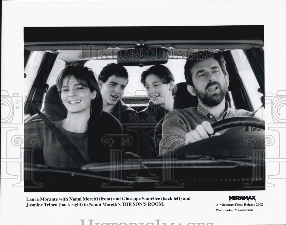 2002 Press Photo Morante, Moretti, Sanfelice, & Trinca In Movie "The Son's Room" - Historic Images