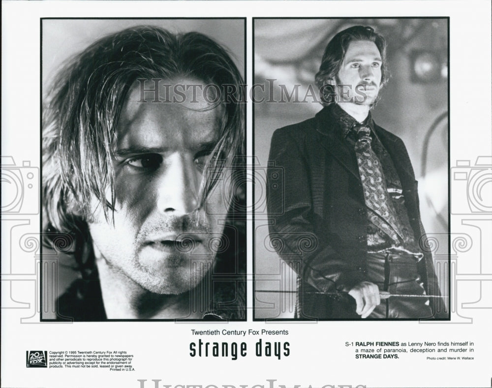 1995 Press Photo Actor Ralph Fiennes in Strange Days by Twentieth Century Fox - Historic Images