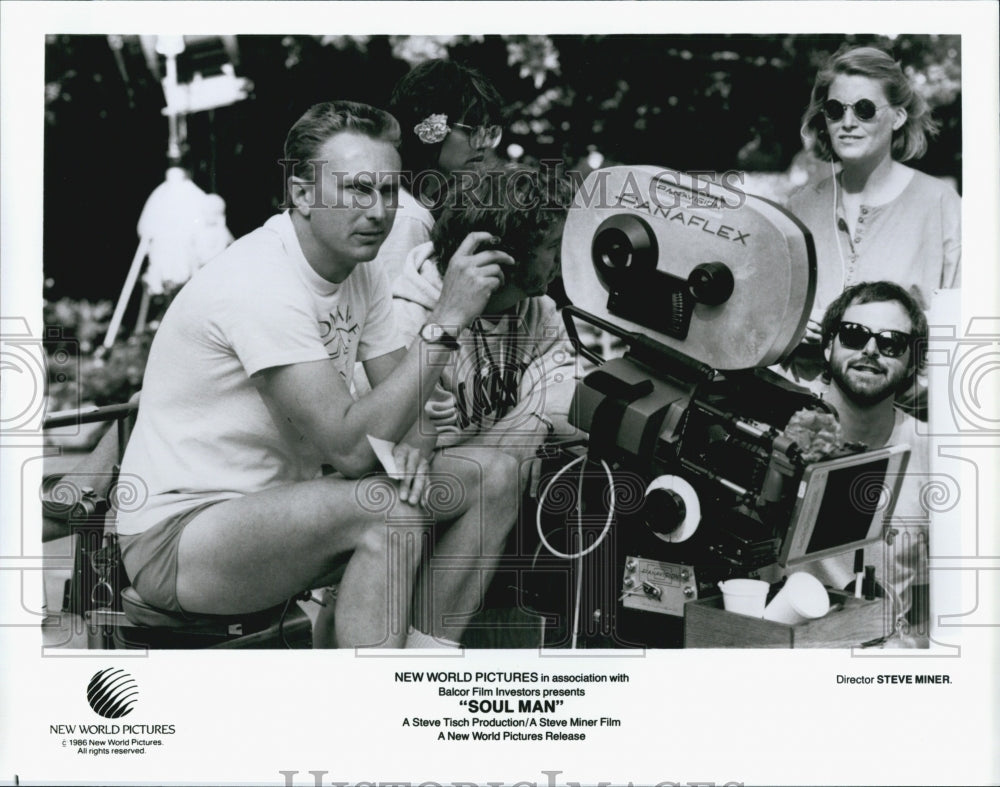 1986 Press Photo Director Steve Miner Movie Soul Man New World Pictures Steve - Historic Images