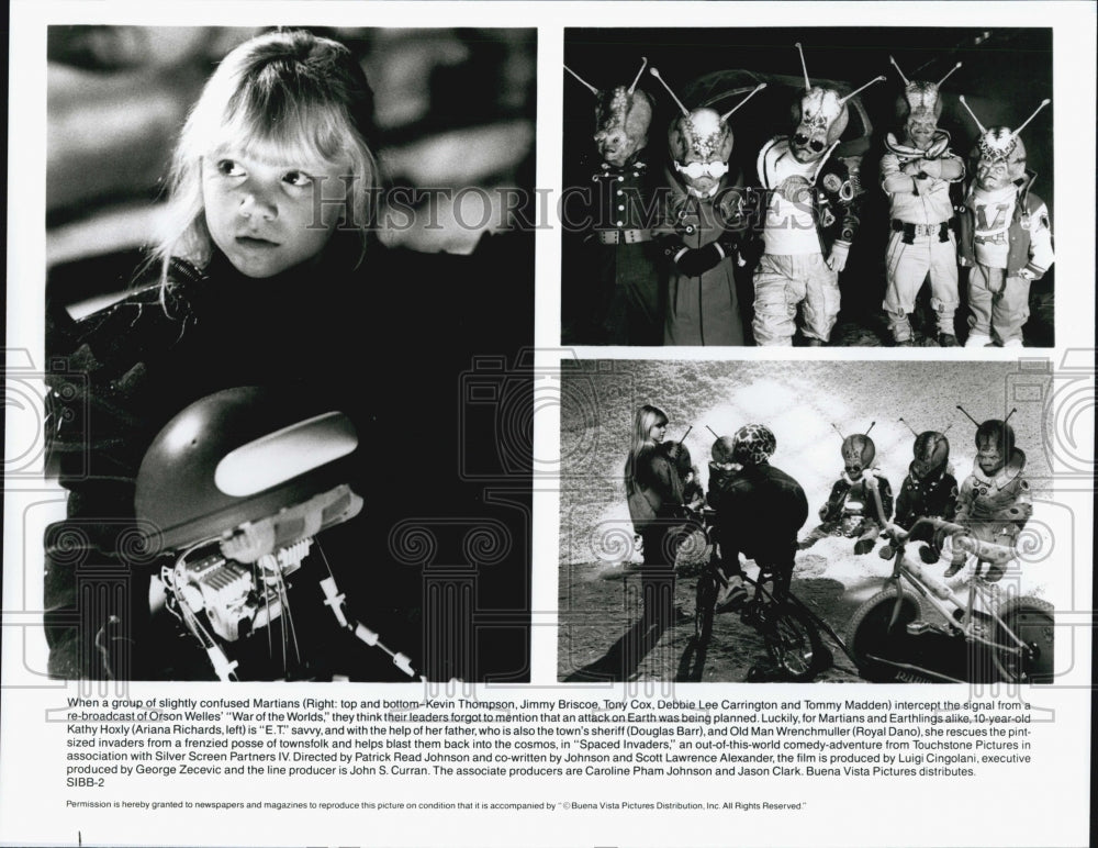 1990 Press Photo Stills from &quot;Spaced Invaders&quot; Film by Patrick Read Johnson - Historic Images