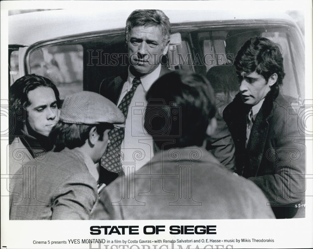 1972 Press Photo Yves Montyand in &quot;State of Siege&quot; - Historic Images