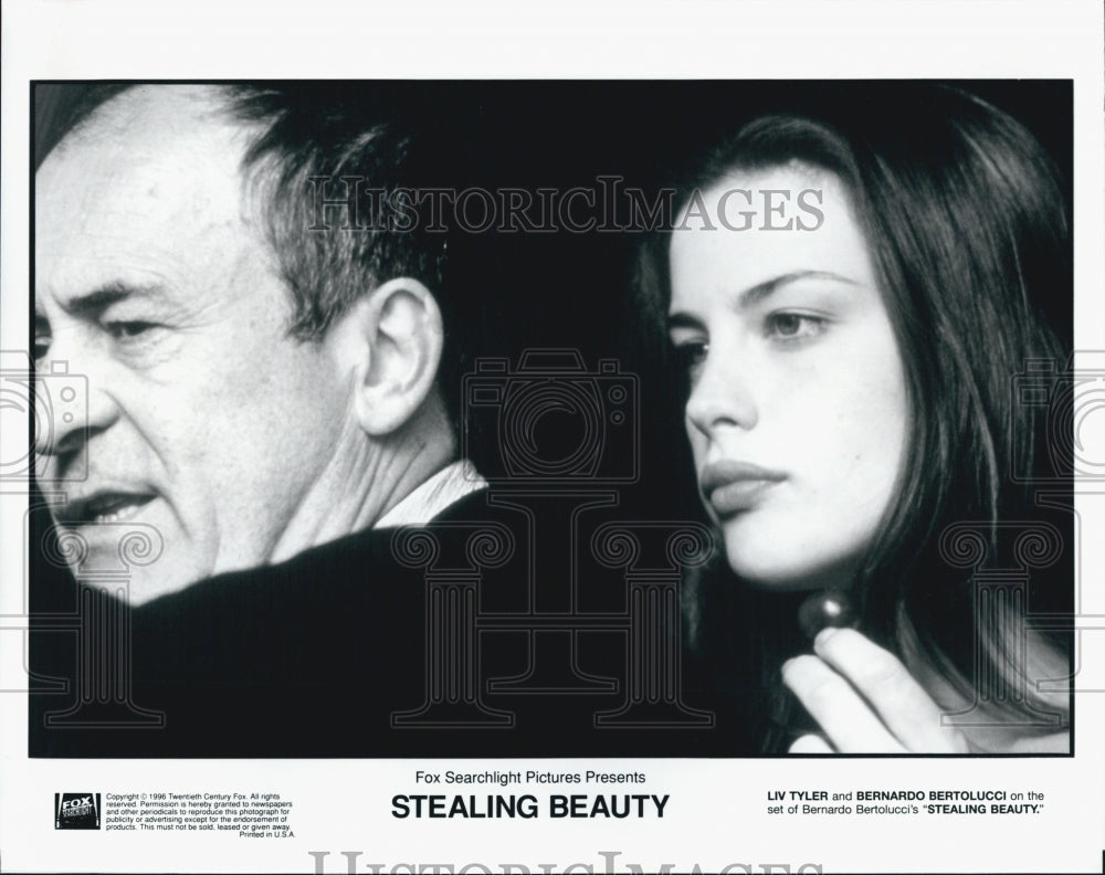 1996 Press Photo  Liv Tyler in "Stealing Beauty" director B Bertolucci - Historic Images