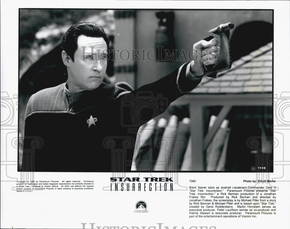 1994 Press Photo "Star Trek Insurrection" Brent Spinner - Historic Images