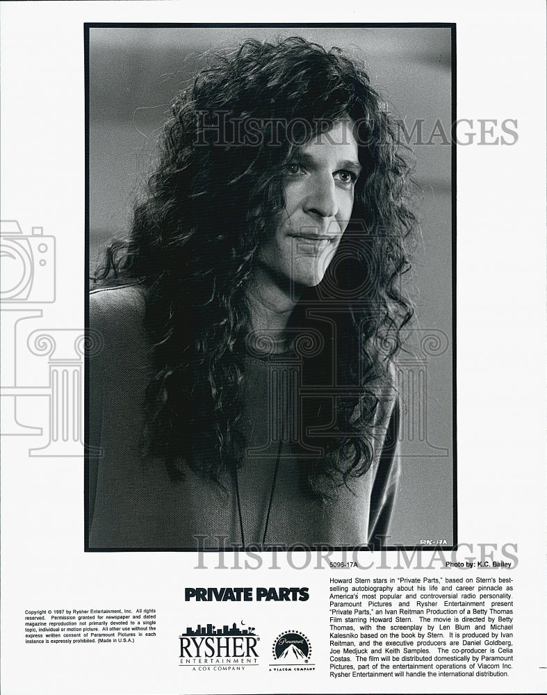 1997 Press Photo Howard Stern in &quot;Private Parts&quot; Film - Historic Images