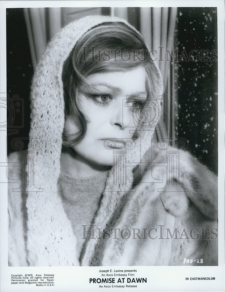 1970 Press Photo Greek actress Melina Mercouri in Promise At Dawn - Historic Images