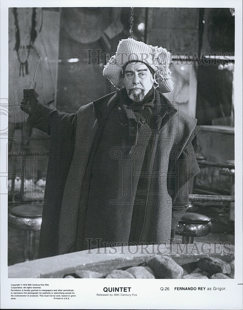 1979 Press Photo Actor Fernando Rey In Movie "Quintet" - Historic Images
