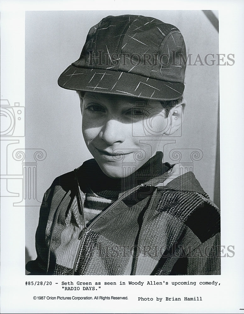 1987 Press Photo &quot;Radio Days&quot;  Seth Green - Historic Images