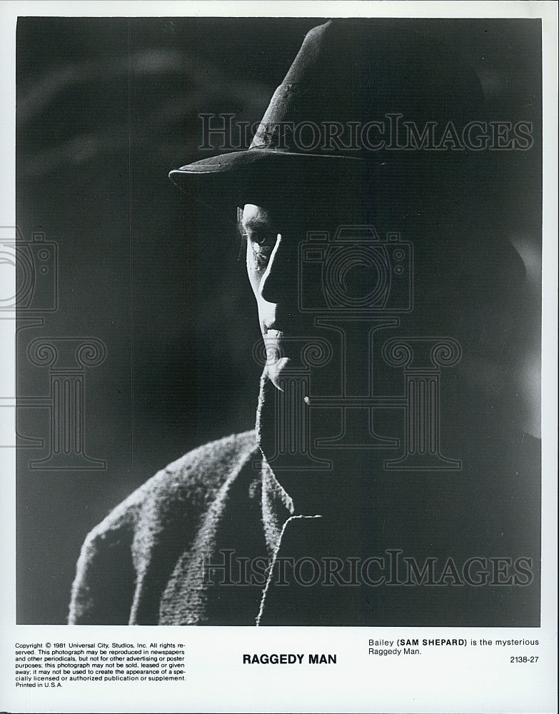 1981 Press Photo Sam Shepard in "Raggedy Man" - Historic Images