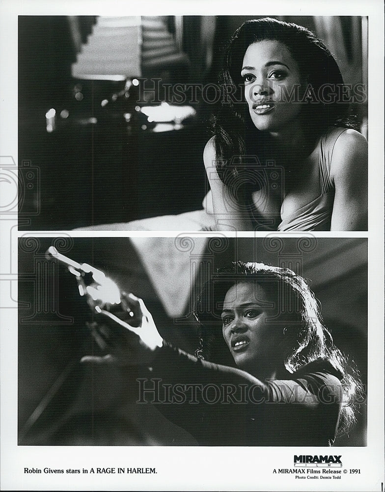 1991 Press Photo Robin Givens in "A Rage In Harlem" - Historic Images