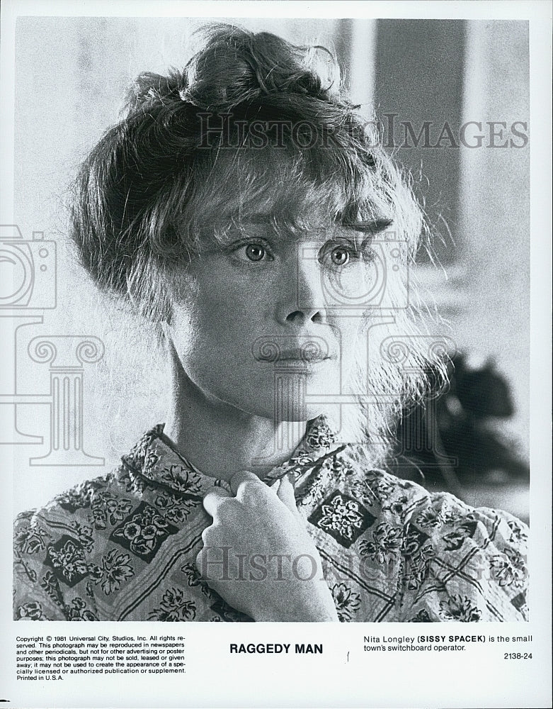 1981 Press Photo  Photo Siisy Spacek,in "Raggedy Man" - Historic Images