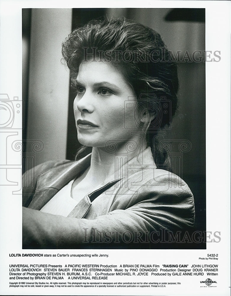 1992 Press Photo Lolita Davidovich in &quot;Raising Cain&quot; - DFPG60787 - Historic Images