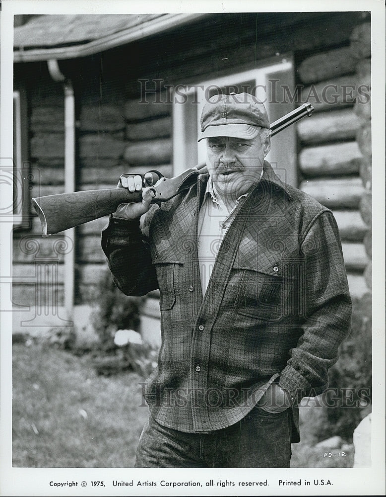 1975 Press Photo Clifton James stars in &quot;Rancho Deluxe&quot; - Historic Images