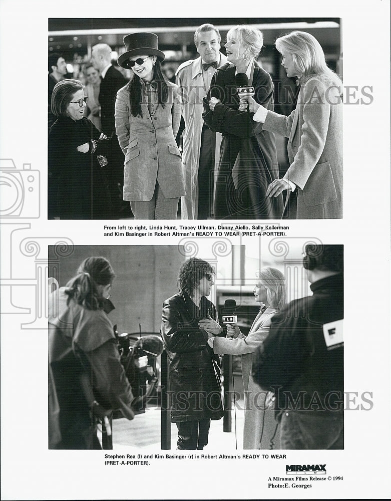 1994 Press Photo Linda Hunt and Tracey Ullman in "Ready To Wear(Pret-A-Porter) - Historic Images