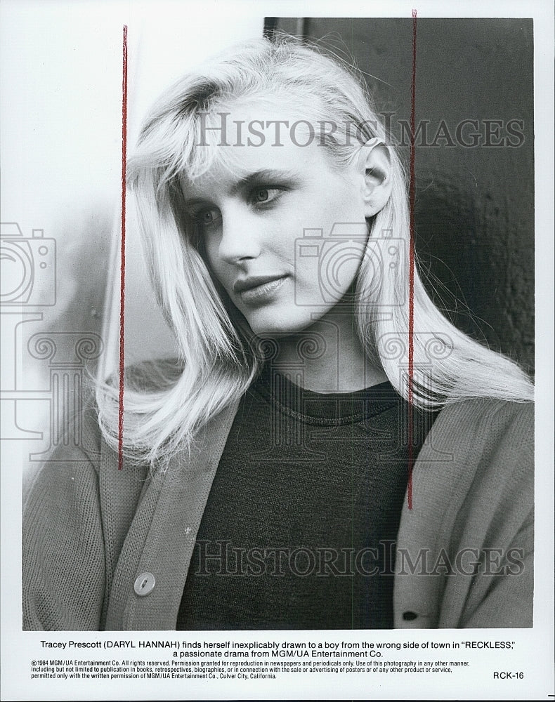 1984 Press Photo Daryl Hannah in "Reckless" - Historic Images