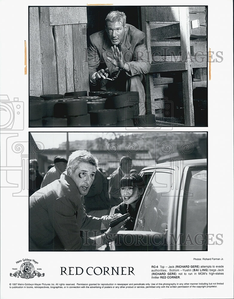 1997 Press Photo Richard Gere as Jack in "Red Corner" - Historic Images