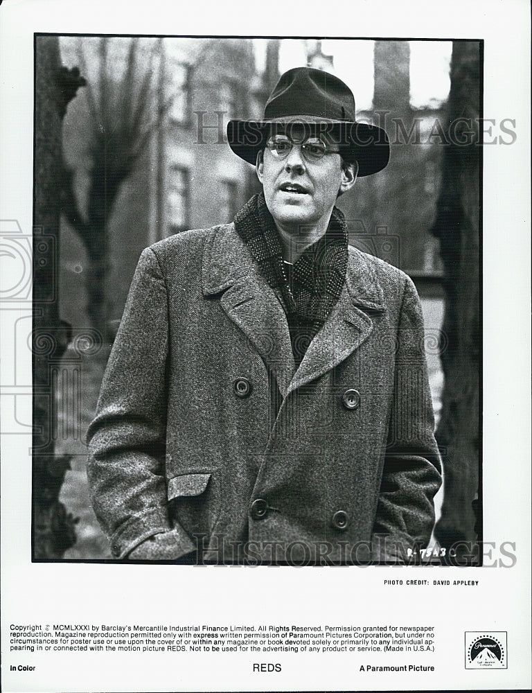 1981 Press Photo Scene from the movie "Reds" - Historic Images
