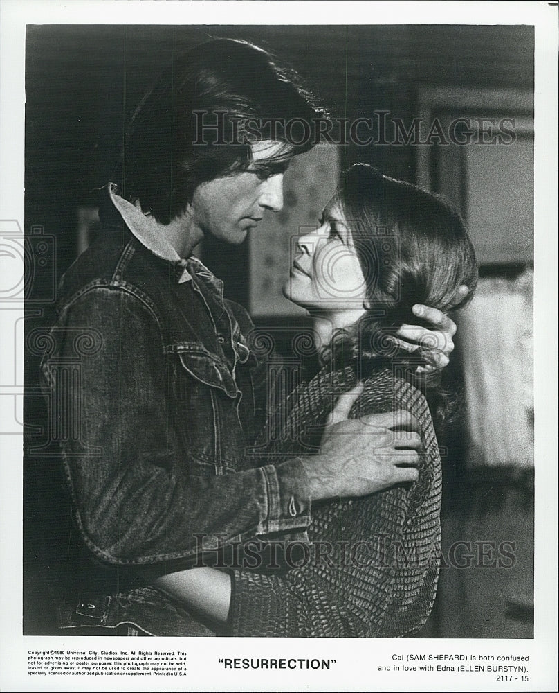 1980 Sam Shepard and Ellen Burstyn in &quot;Resurrection&quot;-Historic Images