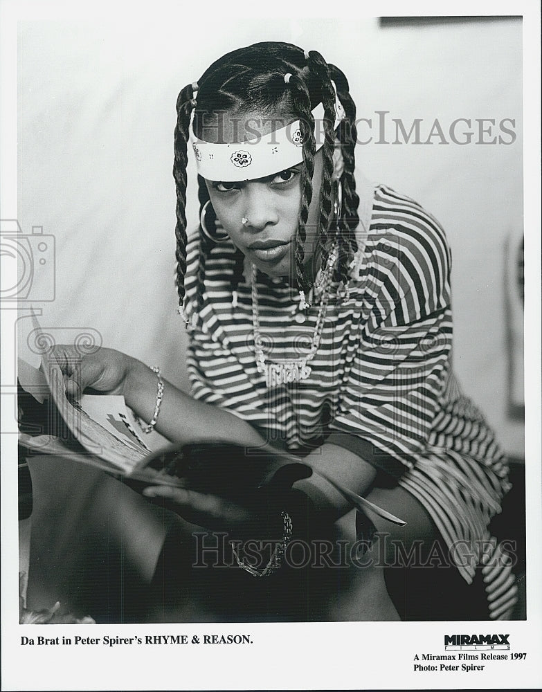 1997 Press Photo Da Brat in Peter Spirer's "Rhyme and Reason" - Historic Images