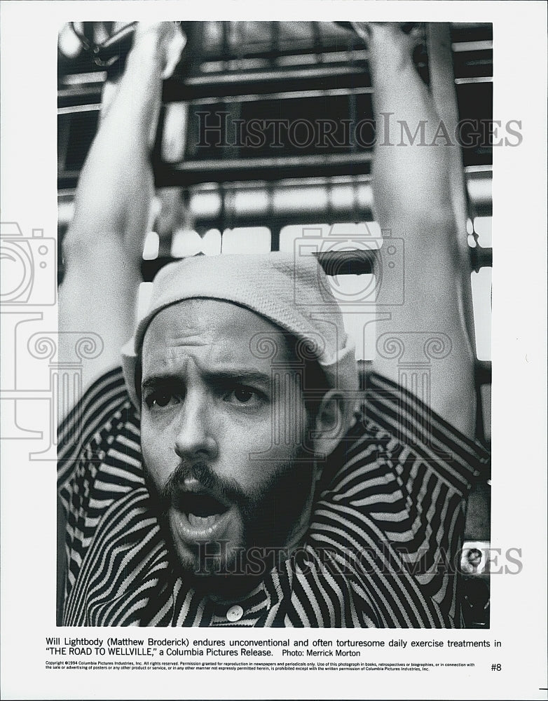 1994 Press Photo Matthew Broderick stars in "The Road To Wellville" - Historic Images