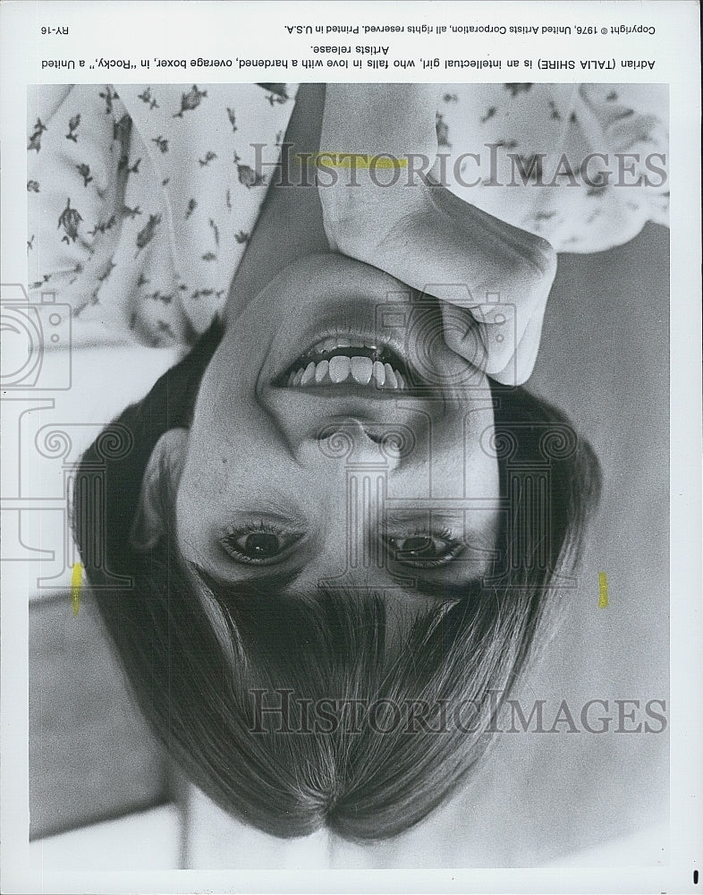 1976 Press Photo Talia Shire stars in " Rocky" - Historic Images