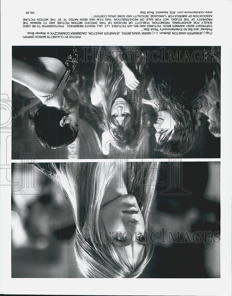 2001 Press Photo Jennifer Anniston Mark Wahlberg Dagmara Dominczyk "Rock Star" - Historic Images
