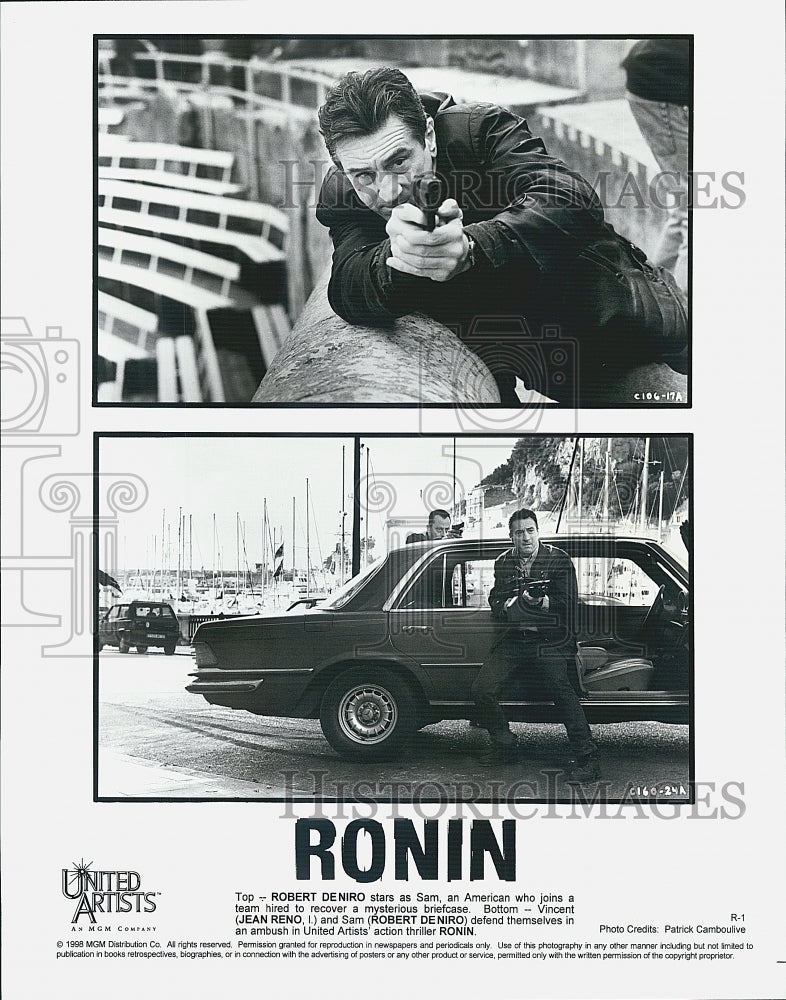 1996 Press Photo Robert Deniro and Jean Reno in "Ronin" - DFPG62157 - Historic Images