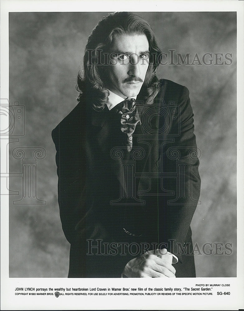 1993 Press Photo Actor John Lynch in "The Secret Garden" Film - Historic Images