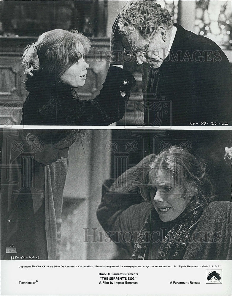 1972 Press Photo "The Serpent's Egg" (Movie) - Historic Images