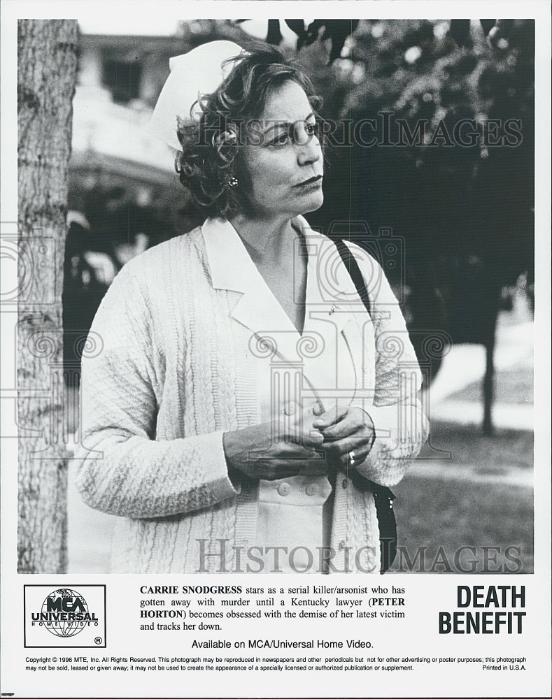 1996 Carrie Snodgress & Peter Horton star in "Death Benefit"-Historic Images