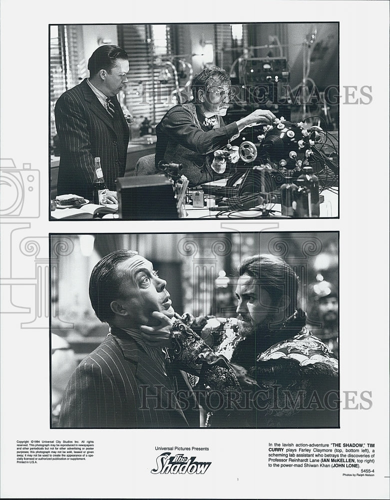 1994 Press Photo Tim Curry, Ian McKellen & John Lone star in "The Shadow" - Historic Images