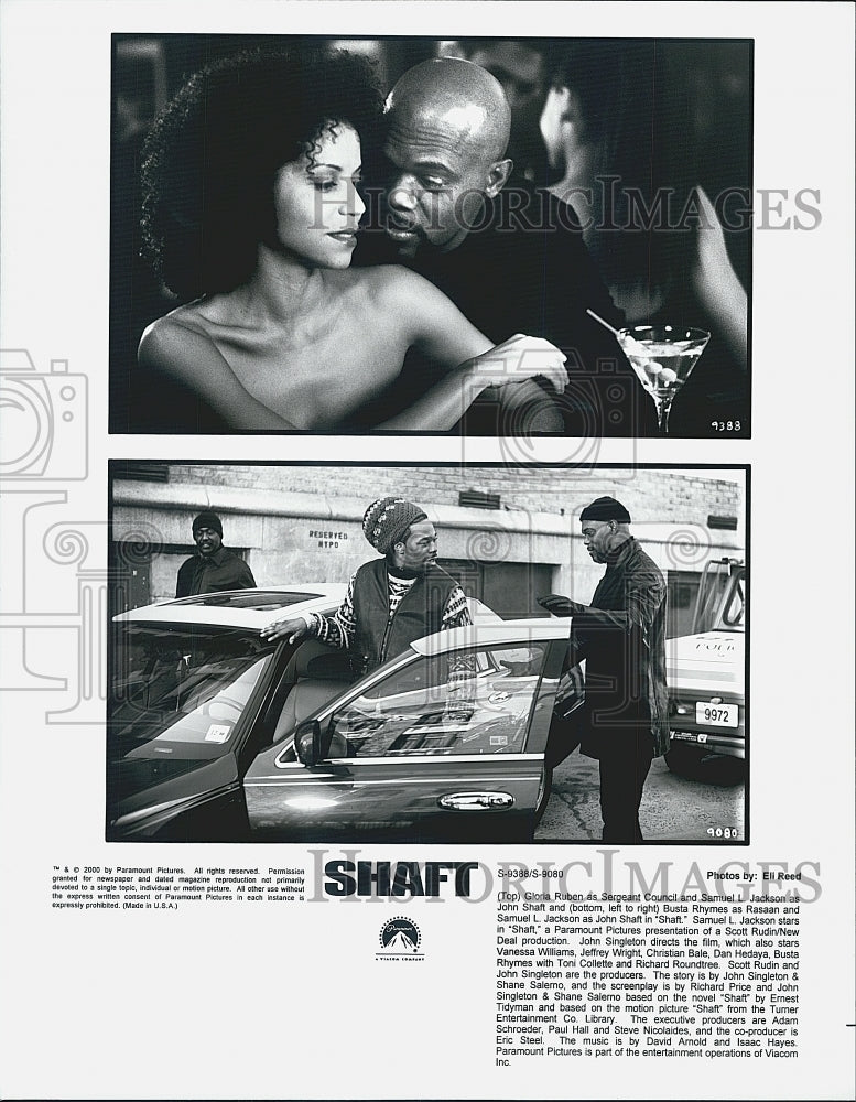 2000 Gloria Ruben, Samuel L. Jackson, Busta Rhymes star in &quot;Shaft&quot;-Historic Images