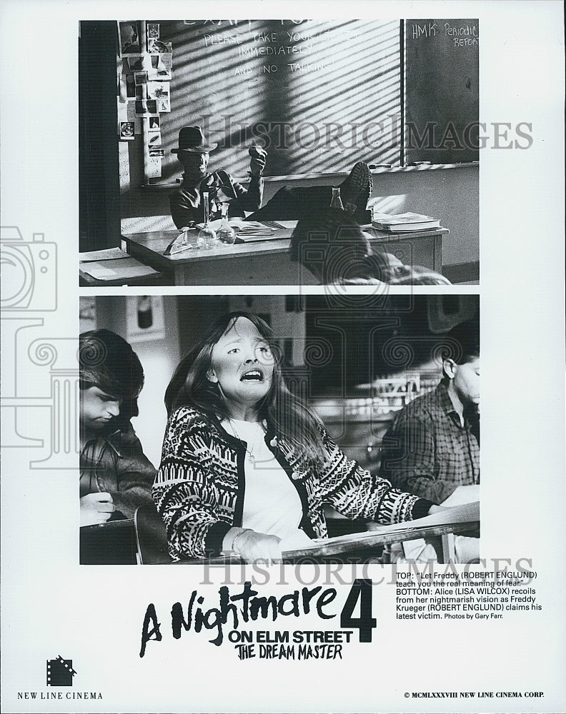 1988 Press Photo &quot;A Nightmare on Elm Street 4: The Dream Master&quot; Robert Englund - Historic Images