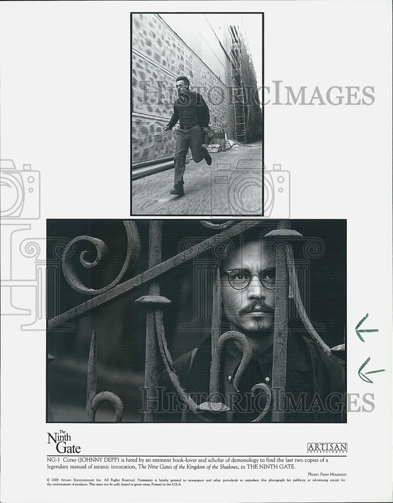 2000 Press Photo "The Ninth Gate"  Johnny Depp - Historic Images