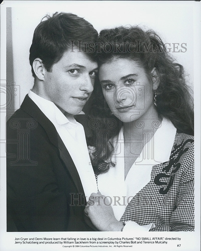 1984 Press Photo  &quot;No Small Affair&quot; Jon Cryer &amp; Demi Moore - Historic Images