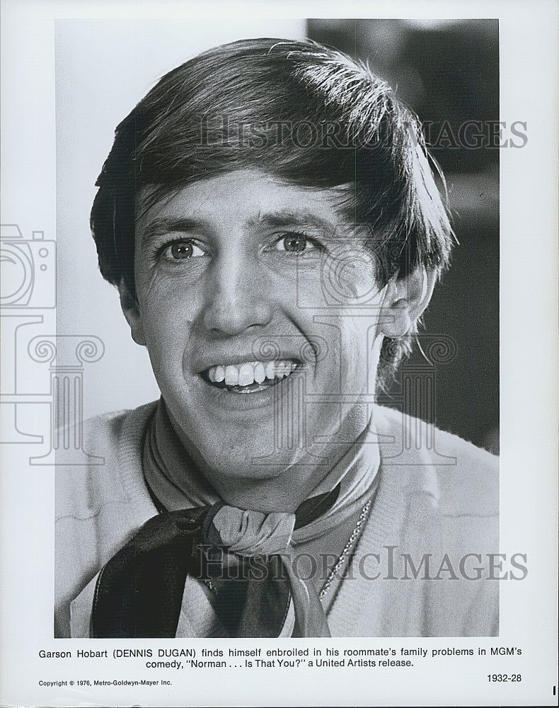 1976 Press Photo Dennis Dugan Stars In "Norman Is That You" - Historic Images