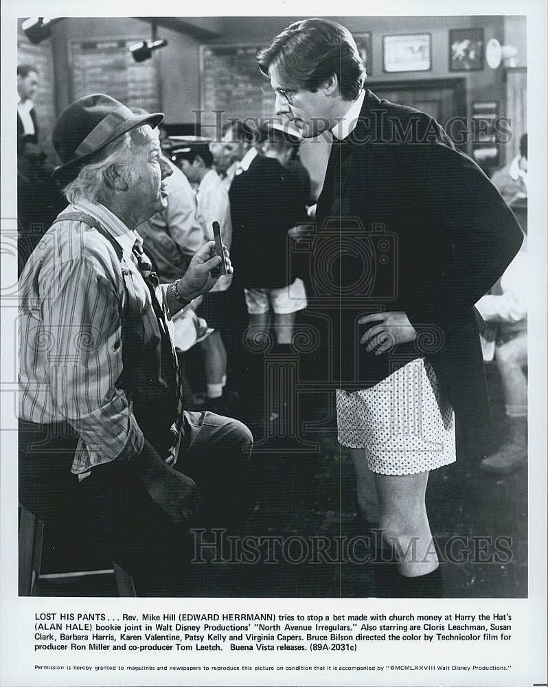 1979 Press Photo "North Avenue Irregulars"Ed Herrmann & Alan Hale - Historic Images