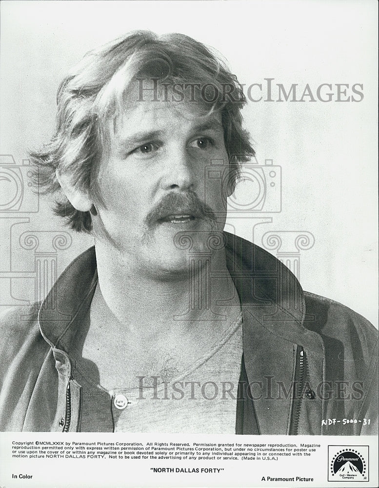 1979 Press Photo  "North Dallas Forty" Nick Nolte - Historic Images